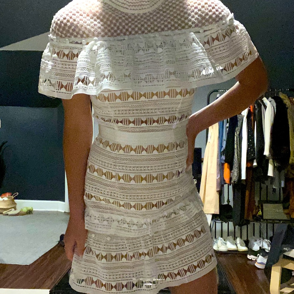 Revolve white lace dress